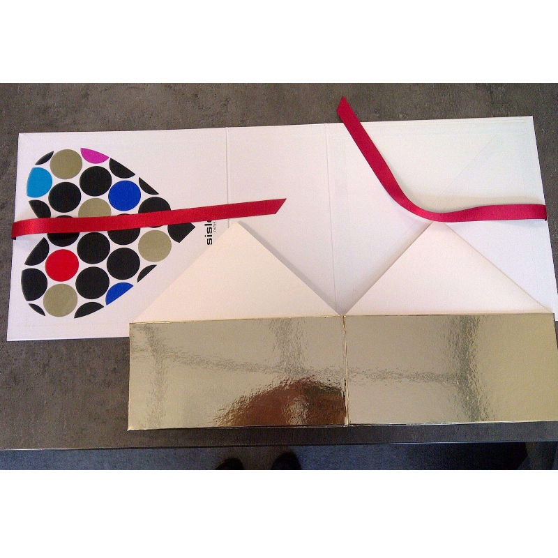 бяла карта хартия подарък кутия за бижута парфюм козметика с дръжка